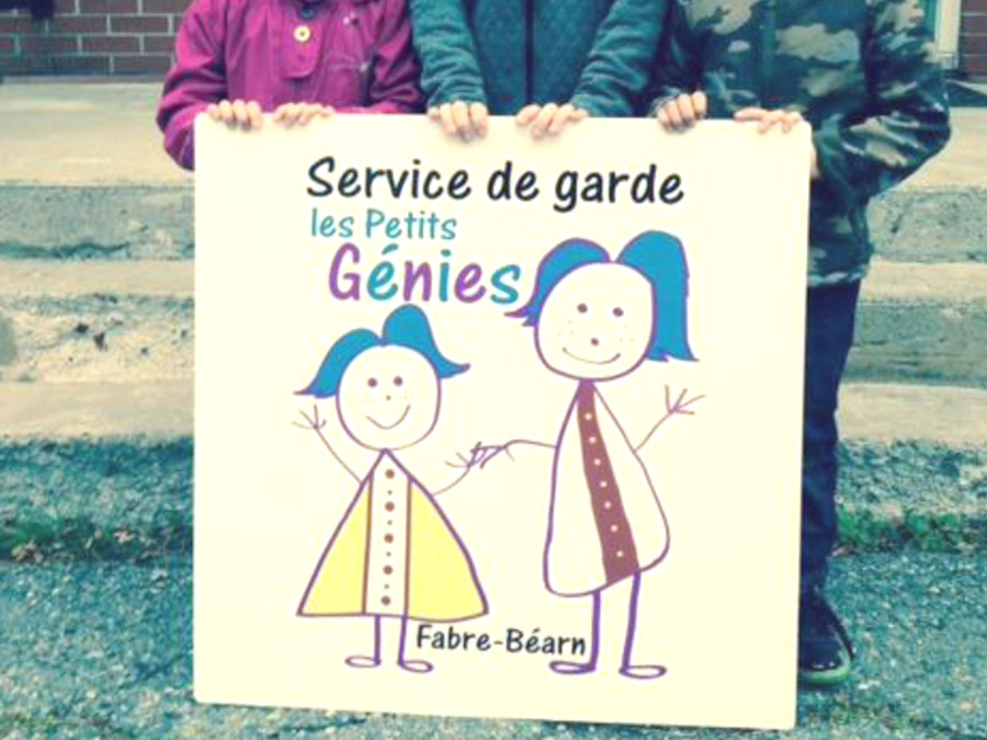 Logo service de garde Les Petit Génies de l'école de Fabre